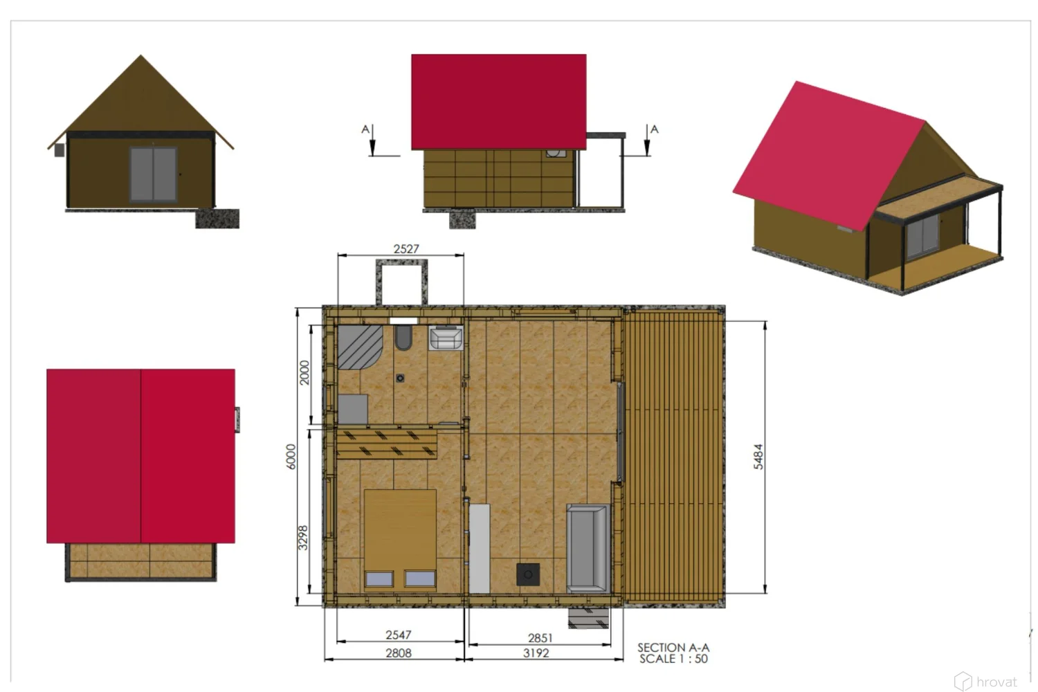 tloris modularne hise 