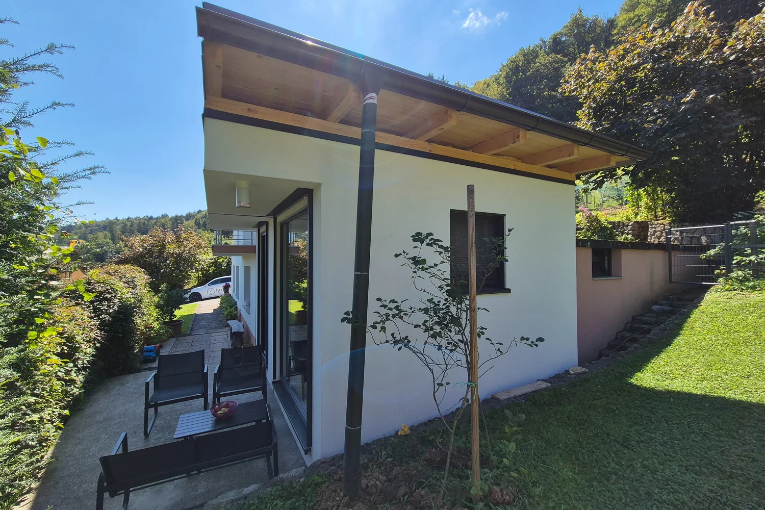 Anbau an das Haus