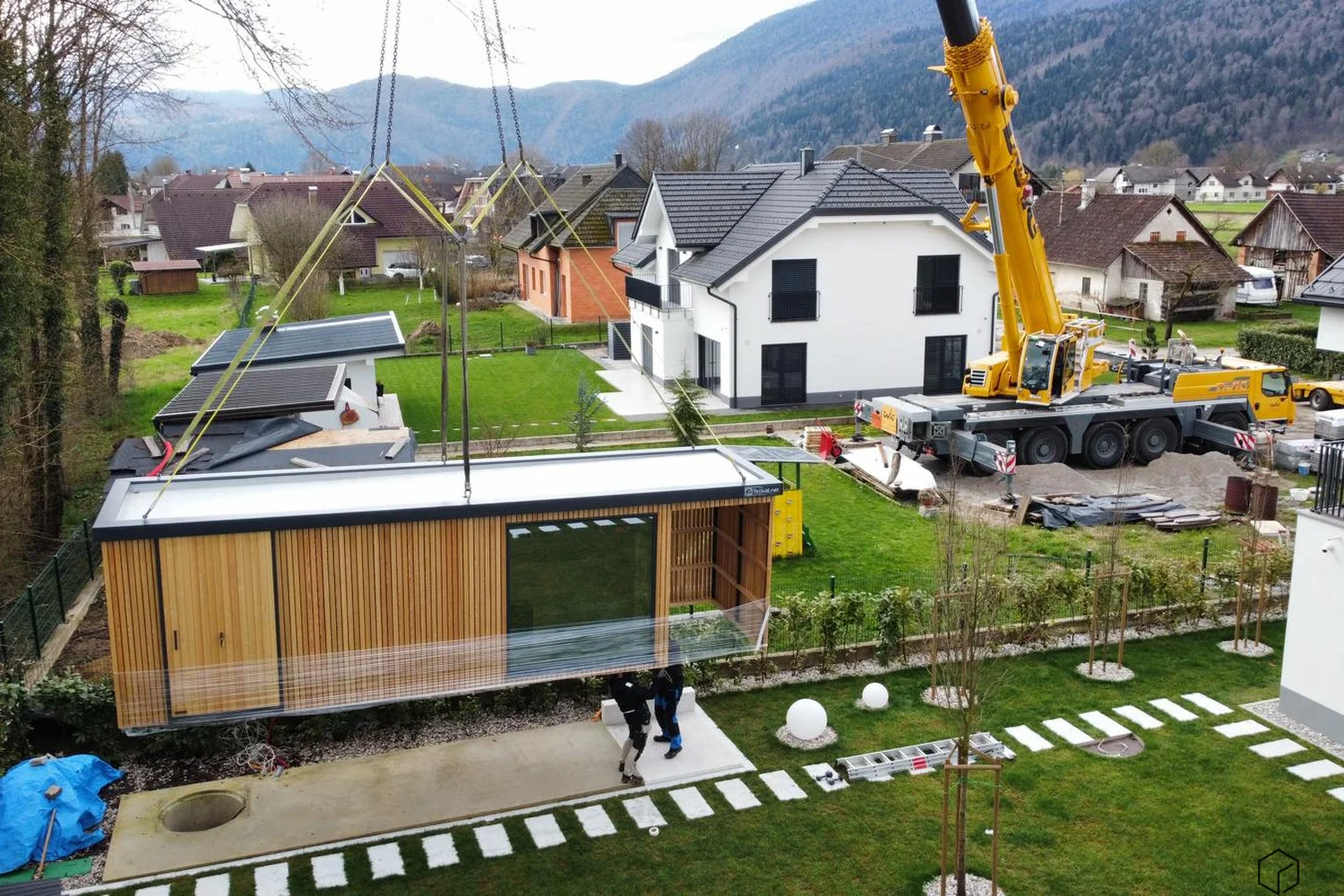Dostava modularne zunanje savne