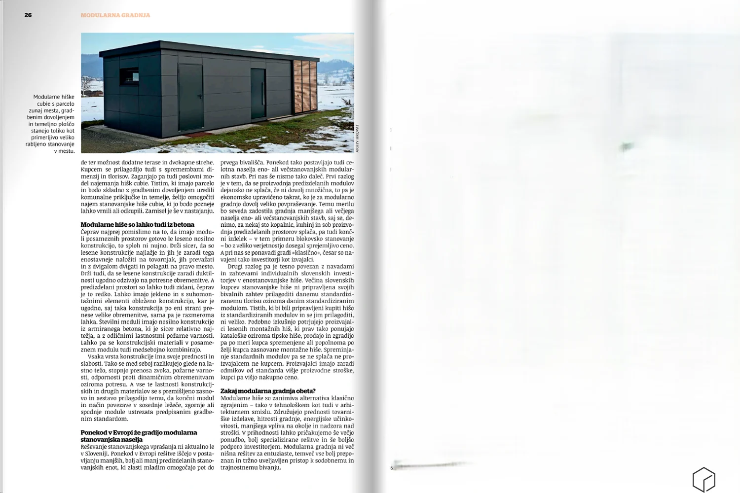 modularne hi&scaron;e v financah