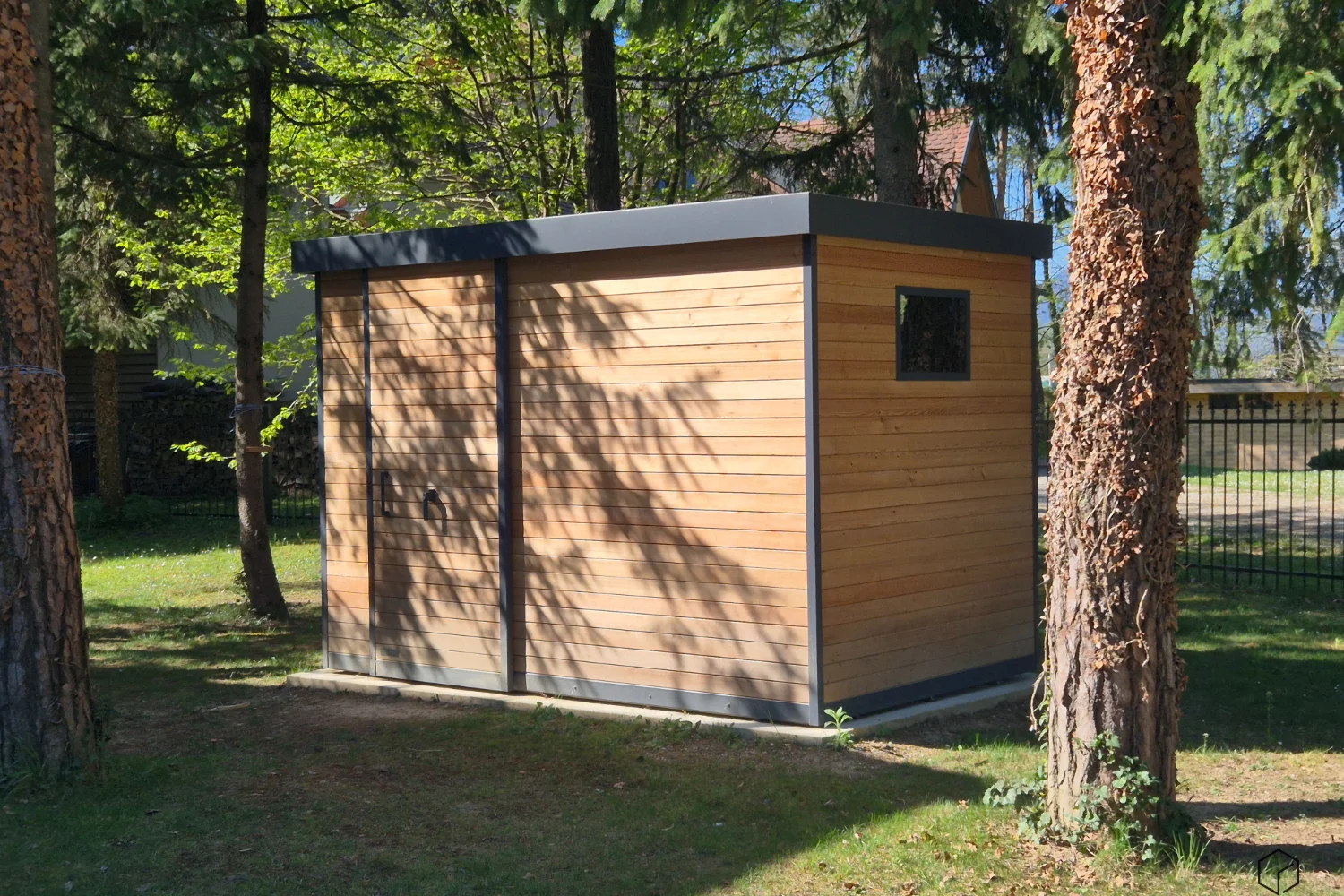 Holz gartenhaus cubie