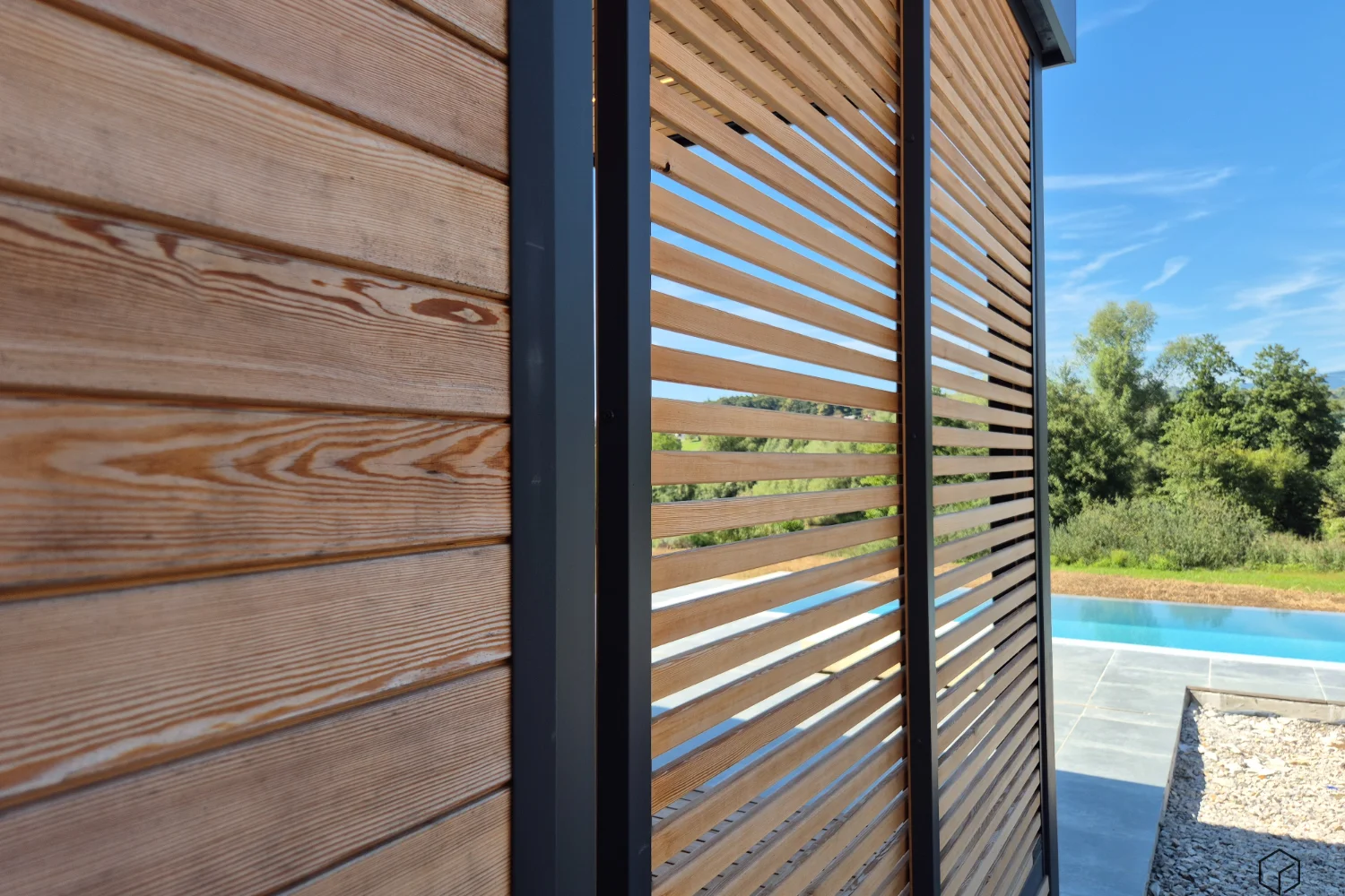 lesena fasada modularne hiške