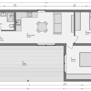 tloris modularne hise cubie 65